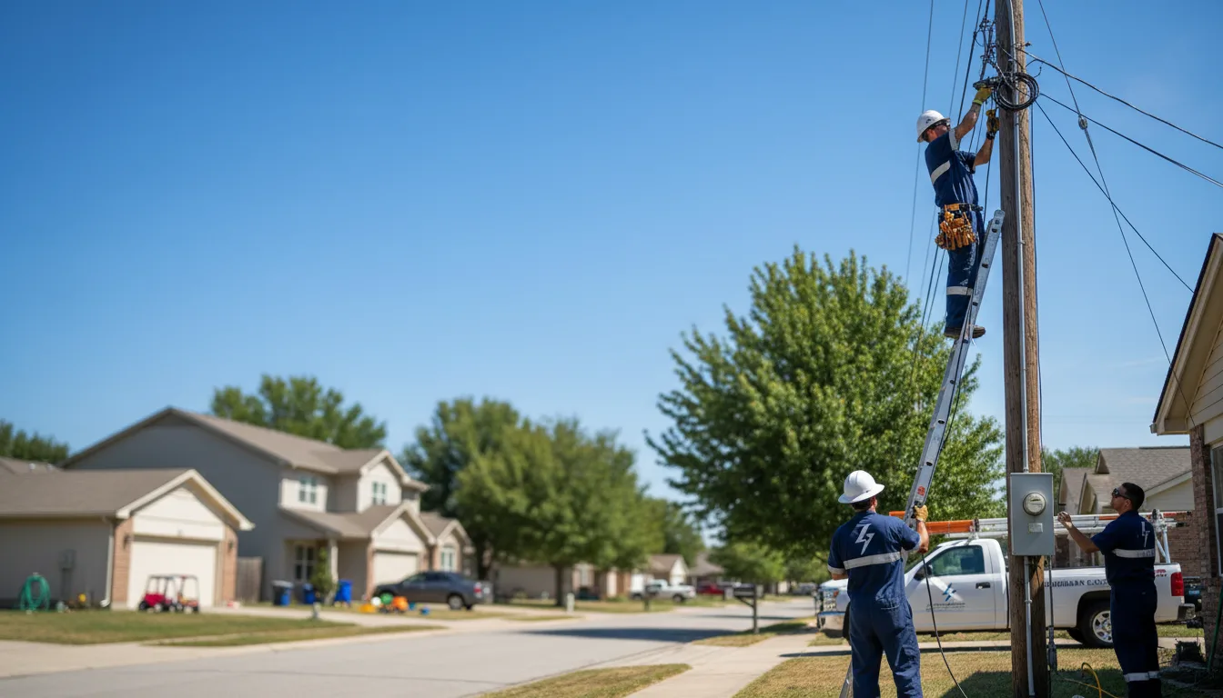 Residential electrician providing installation services in Oak Vale, MS